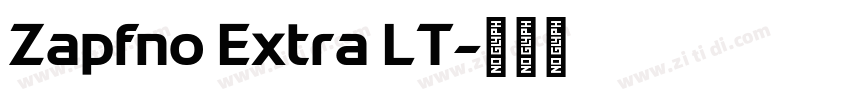Zapfno Extra LT字体转换